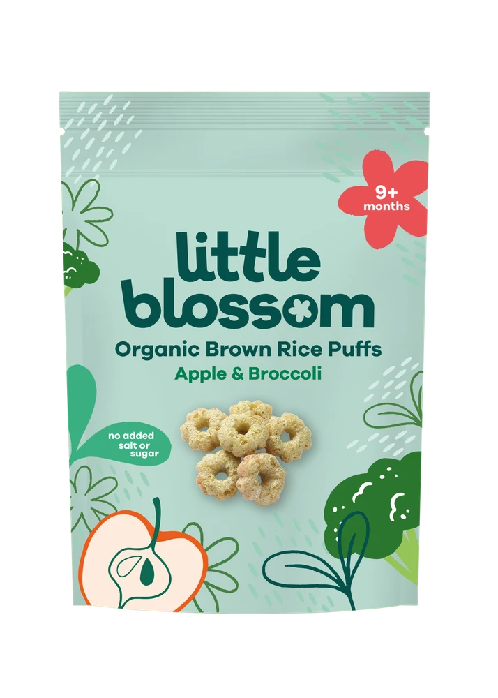 Organic Brown Rice Puffs, Apple & Broccoli