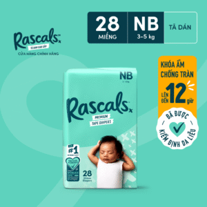 RASCALS Tape Convenience Pack NEWBORN (28 PIECES)