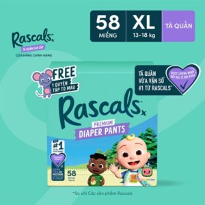 RASCALS COCOMELON XL PANTS (58 PIECES)
