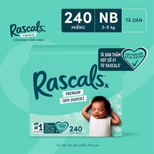 RASCALS SUPER JUMBO NB TAPES (240 PIECES = 80 PIECES x 3 PACKS)